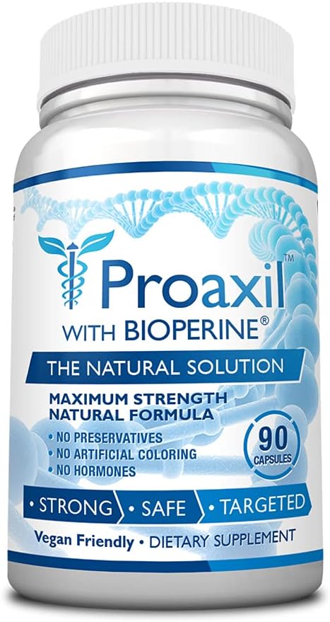 Proaxil Prostate Health Support Capsules - 90 Count - Zinc, Saw Palmetto, Bioperine®, Beta Sitosterol - All Natural, Vegan - Made in USA - 1 Month Supply