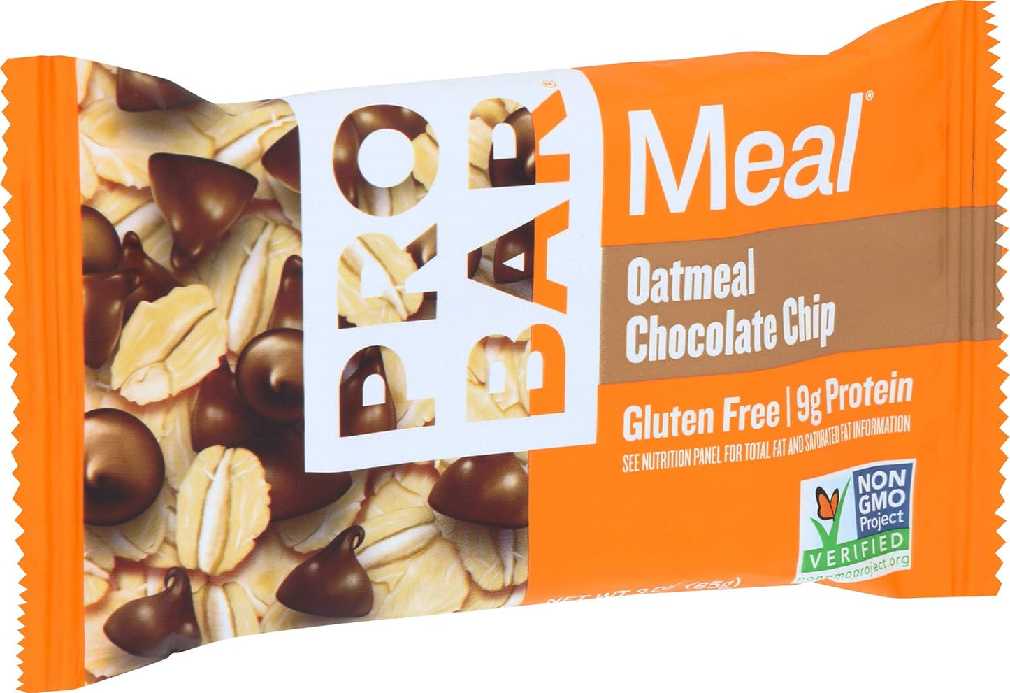 ProBar Meal Oatmeal Chocolate Chip Bar - 3 oz - Healthy Snack with Whole Grains and Protein