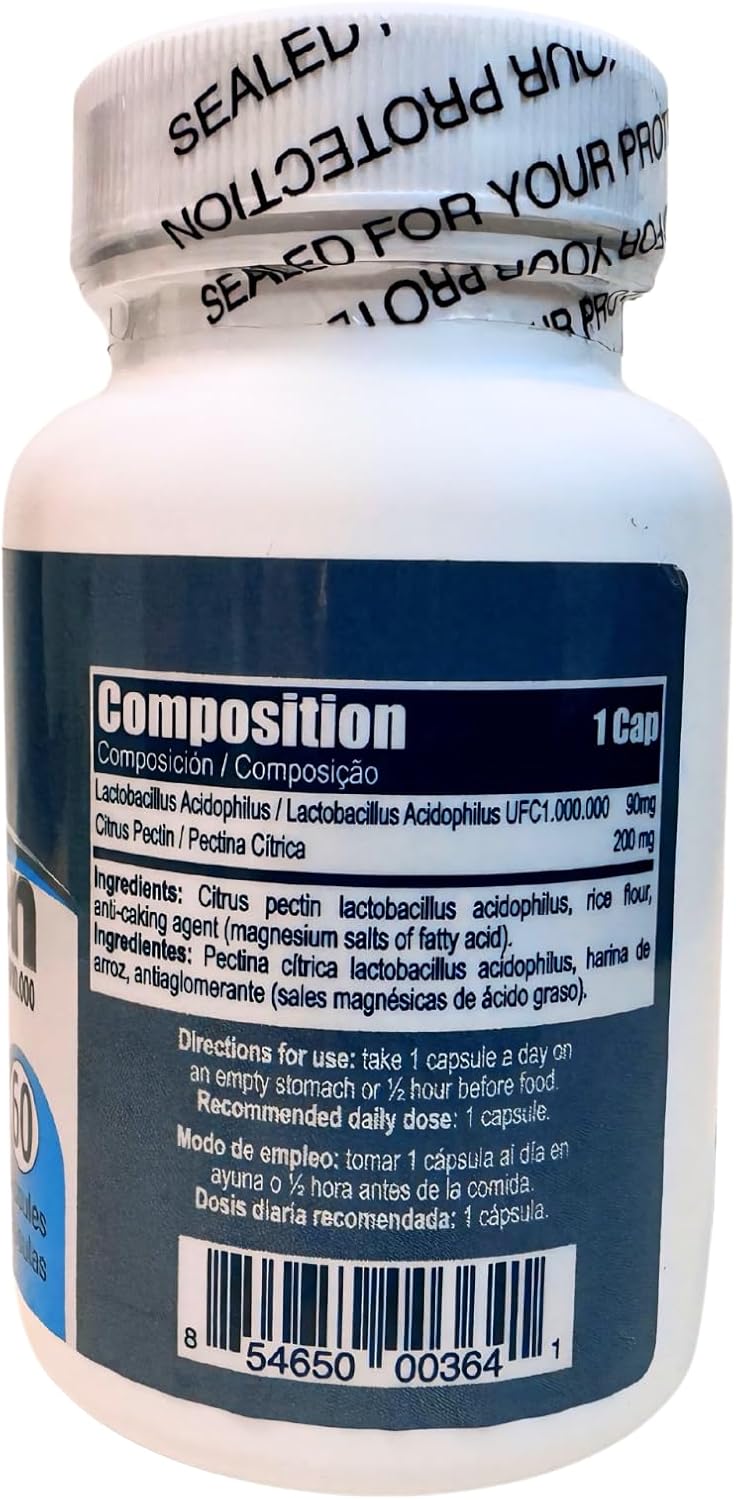 Probiocen® Gut Guardian Capsules - Lactobacillus Acidophilus 1 Billion CFU for Digestive Health (60 Count)