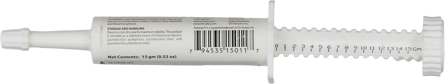 Probiocin Pet Digestive Gel - Oral Probiotics for Dogs, Cats & Pets, USA-Made (15 gm)