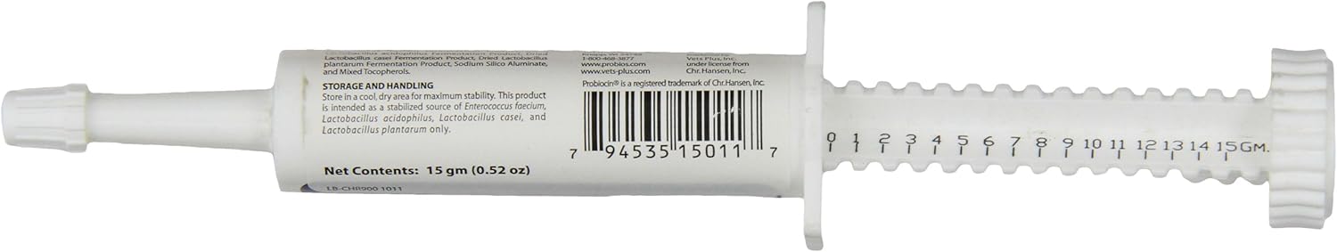 Probiocin Pet Digestive Gel - Oral Probiotics for Dogs, Cats & Pets, USA-Made (15 gm)