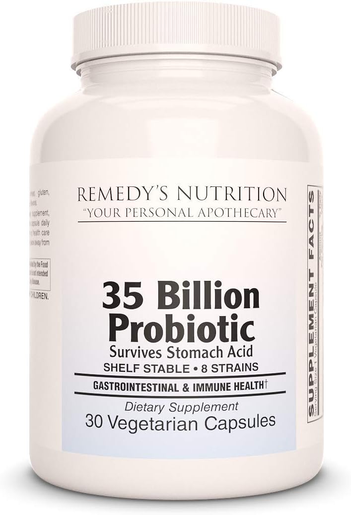 Probiotic 35 Billion CFU Vegan Capsules for Gut Health - 30 Capsules
