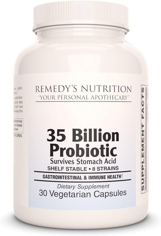 Probiotic 35 Billion CFU Vegan Capsules for Gut Health - 30 Capsules