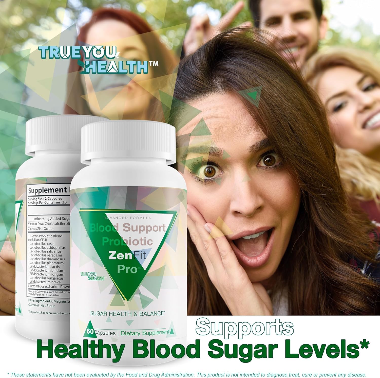 Probiotic Blood Support Supplement for Sugar Balance - Blood Support Pills with Zenfit Pro - Boost Blood Health and Sugar Levels - Probiotic Blood Capsules for Overall Wellness