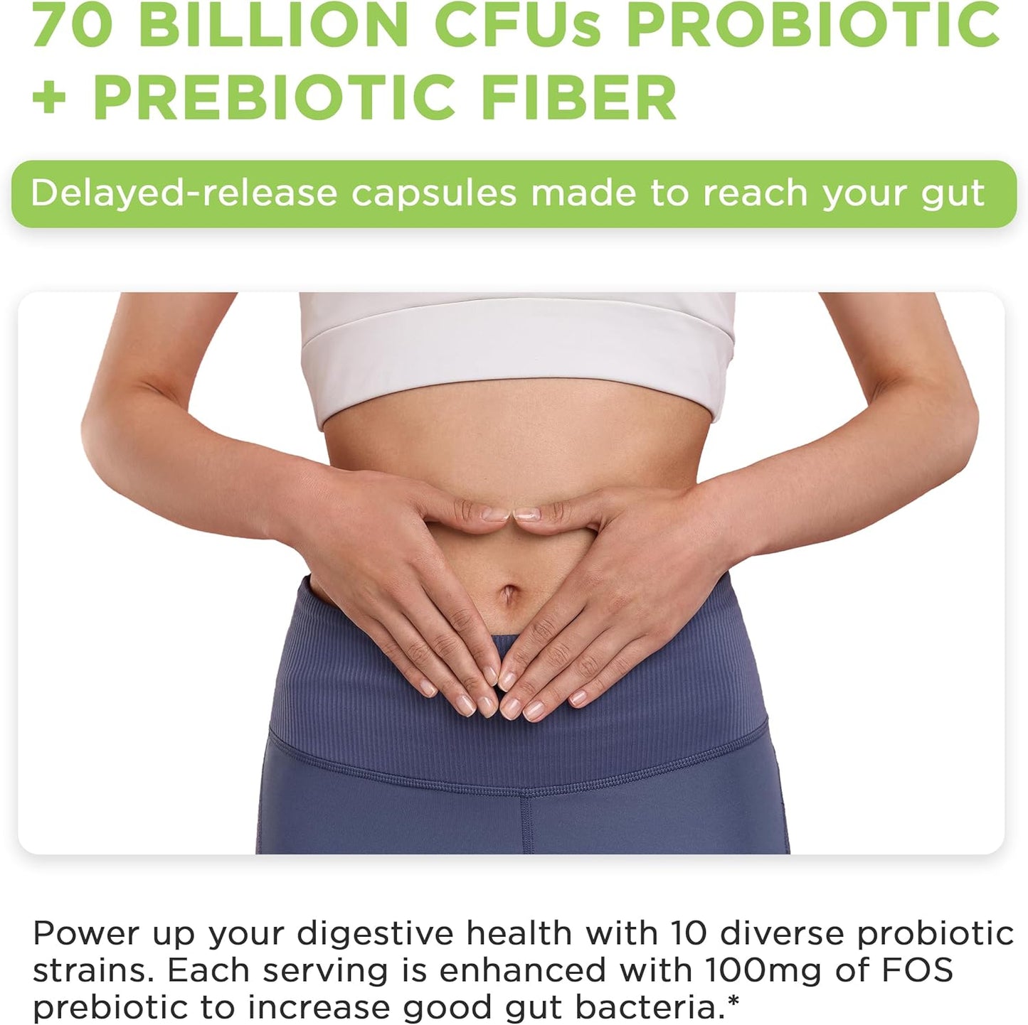 Probiotic Complex Capsules with Vital Vitamins Multi Collagen Complex for Gut Health