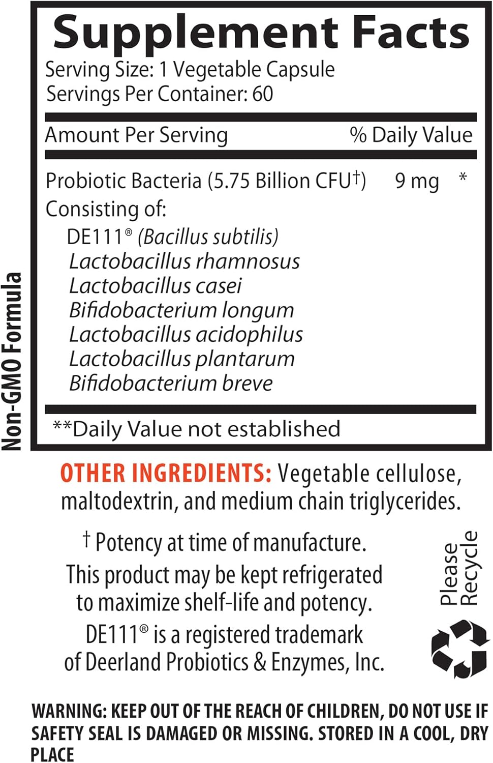 Probiotic Complex for Healthy Digestion - Advanced Blended Supplement with Digestive Enzymes - 60 Capsules