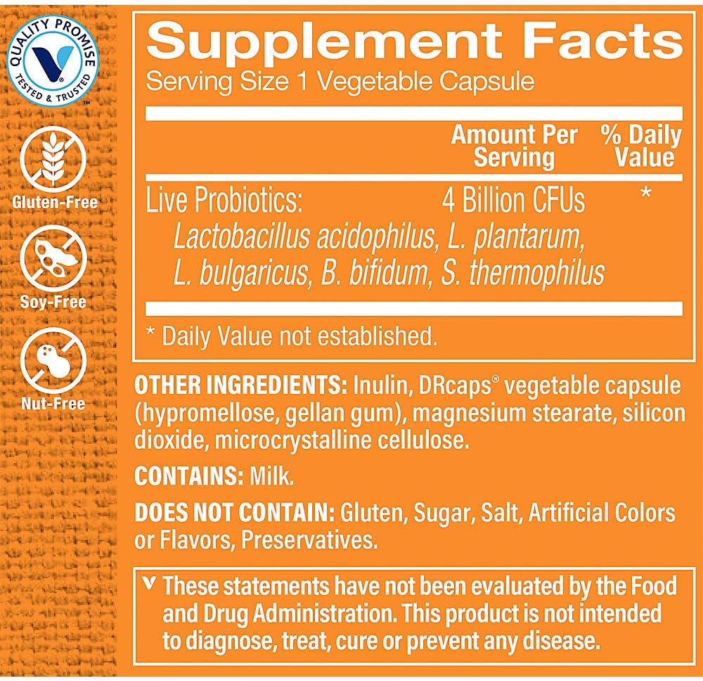 Probiotic Complex with 4 Billion CFUs for Intestinal Health - 90 Veggie Caps by The Vitamin Shoppe
