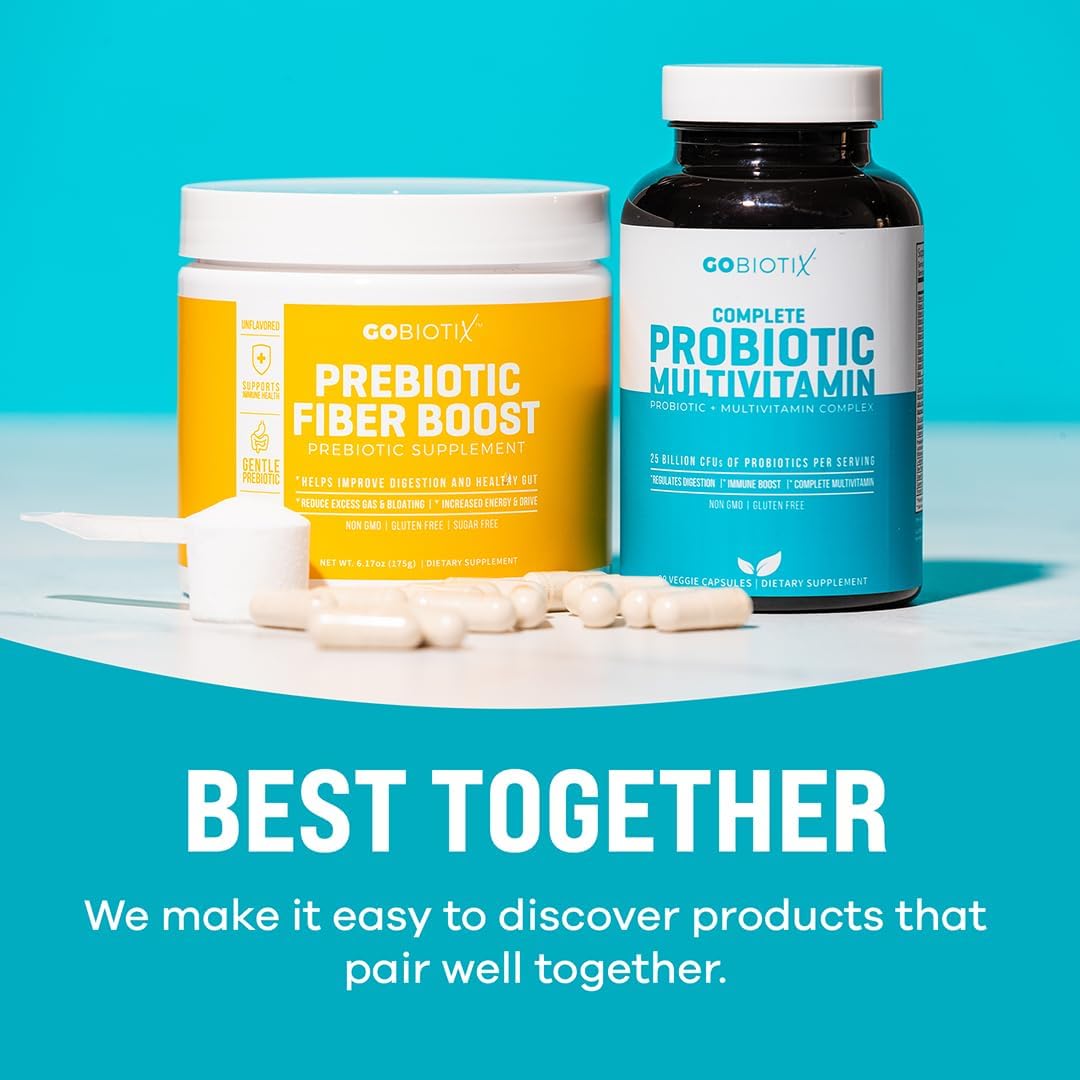 Probiotic Multivitamin Supplement with 25 Billion CFU for Immunity and Digestive Health - Gluten Free Probiotics for Women and Men - 90 Capsules