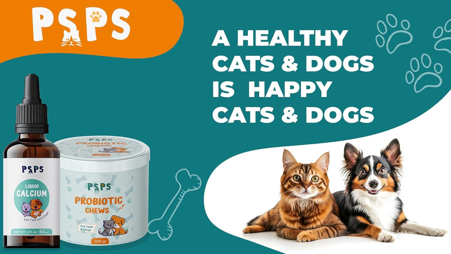 Probiotic Soft Chews for Dogs & Cats | Supports Gut Health, Reduces Diarrhea, Allergies, Bad Breath, & Boosts Immunity - 120 Chews