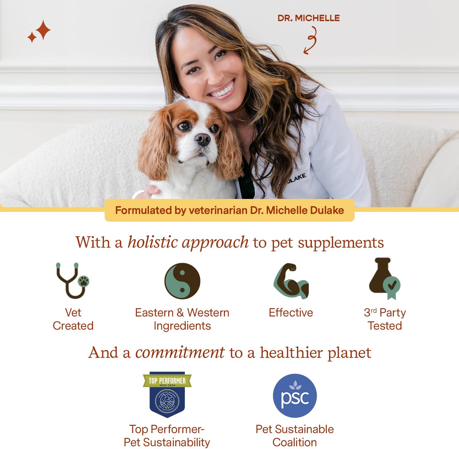 Probiotic Supplement for Dogs & Cats - Vet Formulated with 12 Strains & Prebiotics - Supports Pet Digestion - 60 Scoops