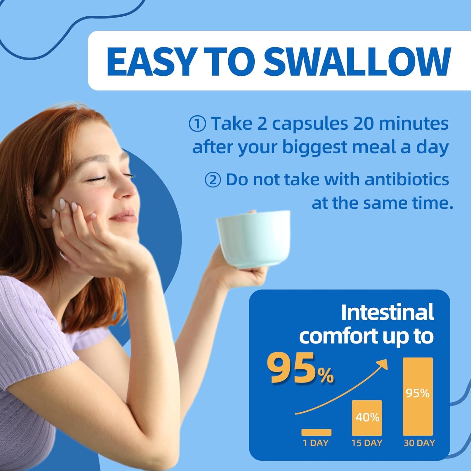 Probiotic Supplement with 10 Billion CFU, 10 Strains, Prebiotic, Vitamin B, Digestive Enzymes, 60 Capsules for Digestive and Immune Health