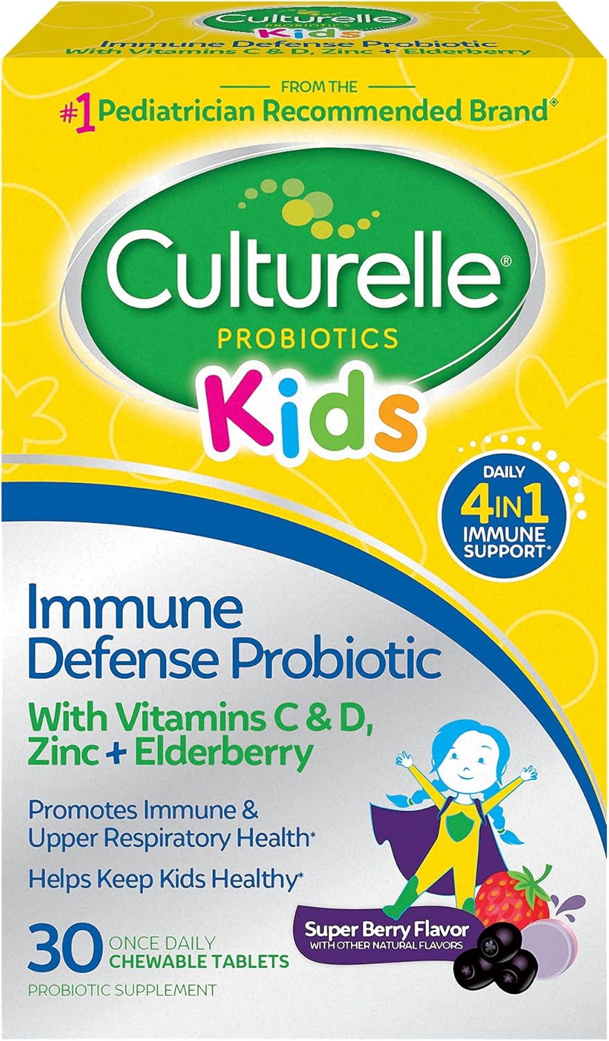 Probiotic with Vitamin C, D, Zinc, Elderberry & Baby Support for Immune & Digestive Health