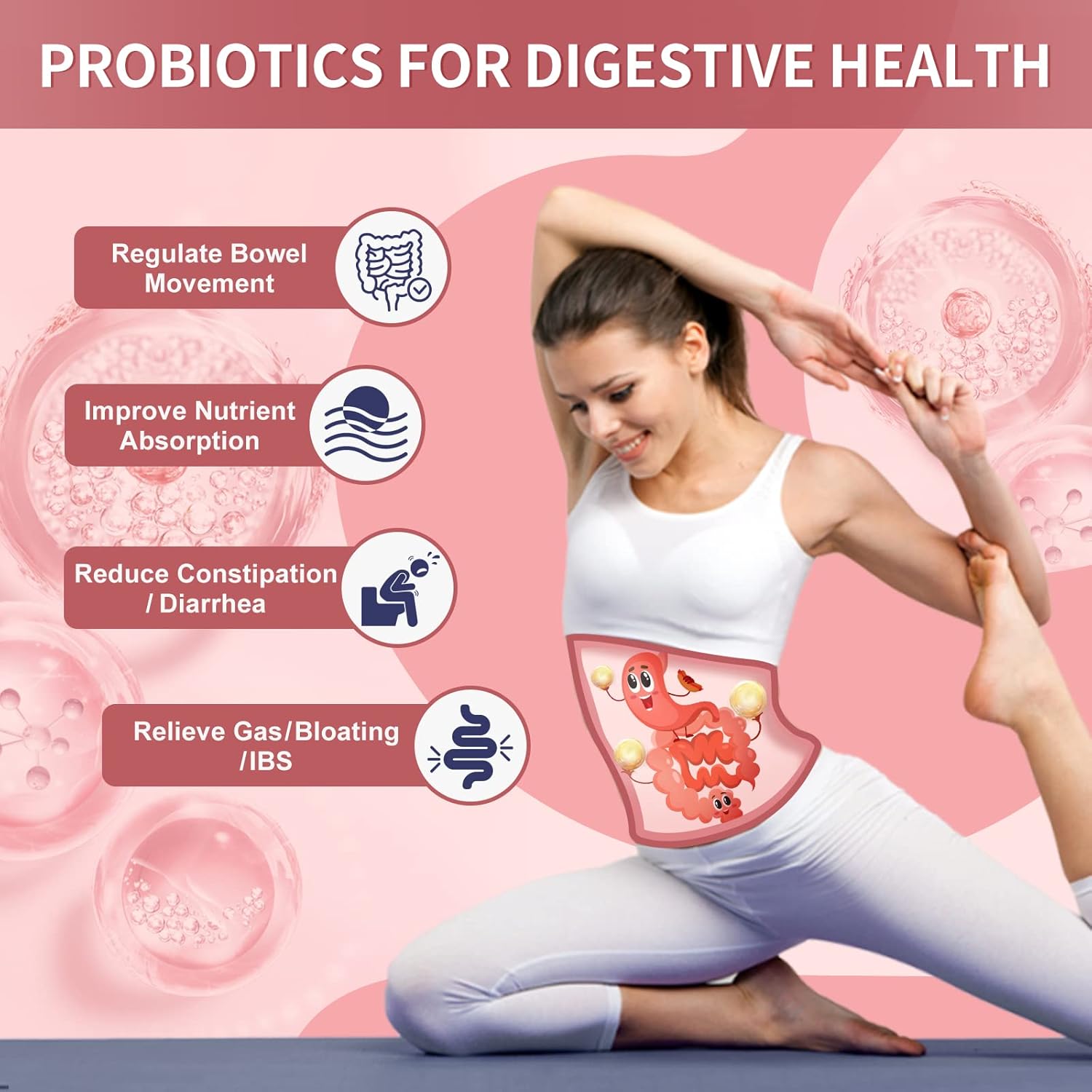 Probiotics for Women and Kids - Chewable Probiotic Supplement from NATURE TARGET