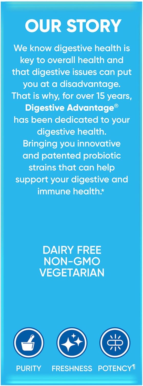 Probiotics + Lactase Enzymes for Digestive Health - 96ct for Men and Women with Bloating and Abdominal Discomfort