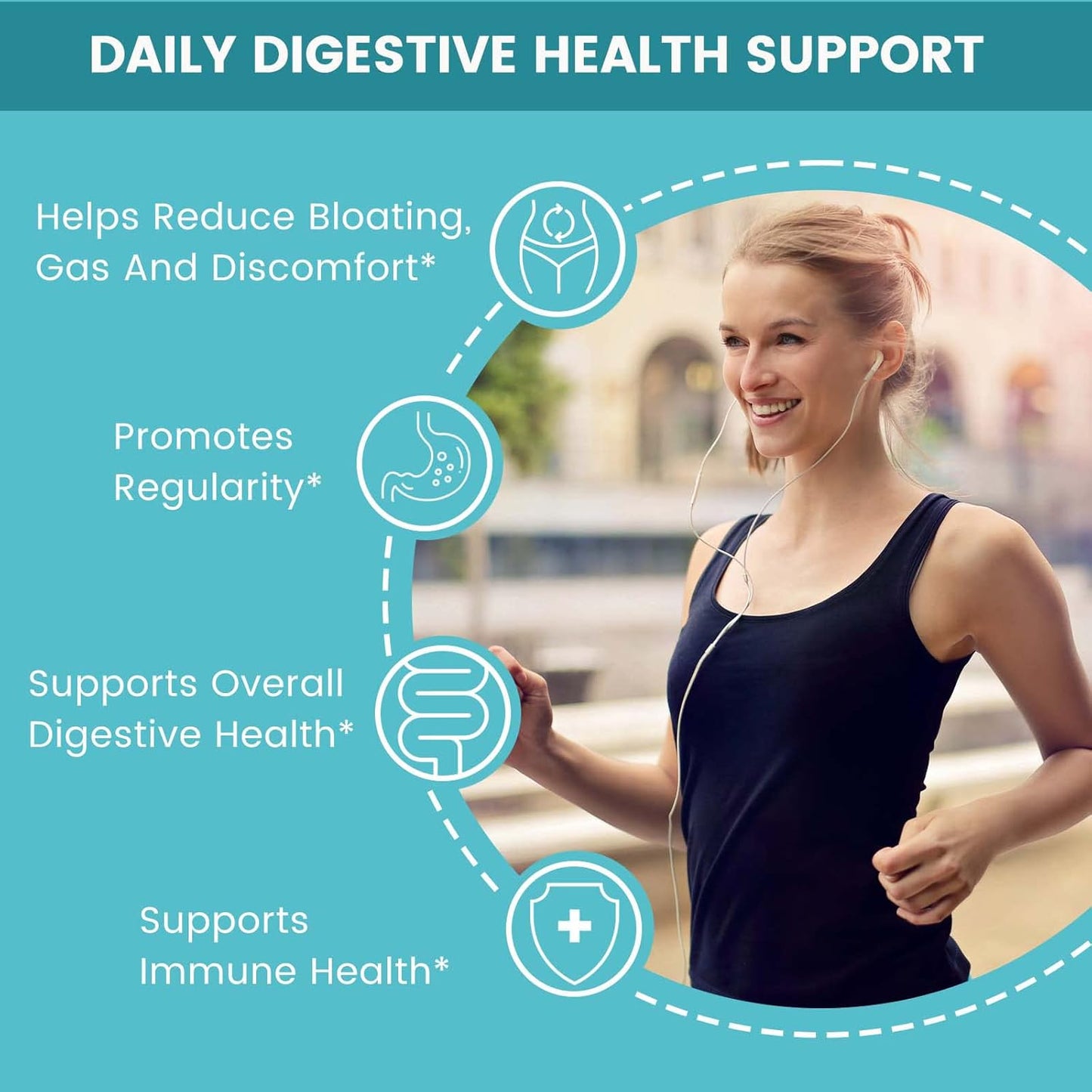 Probiotics & Prebiotics Supplement for Immune & Digestive Health - 50 Billion CFU - 16 Strains - 180 Veggie Capsules - Men & Women