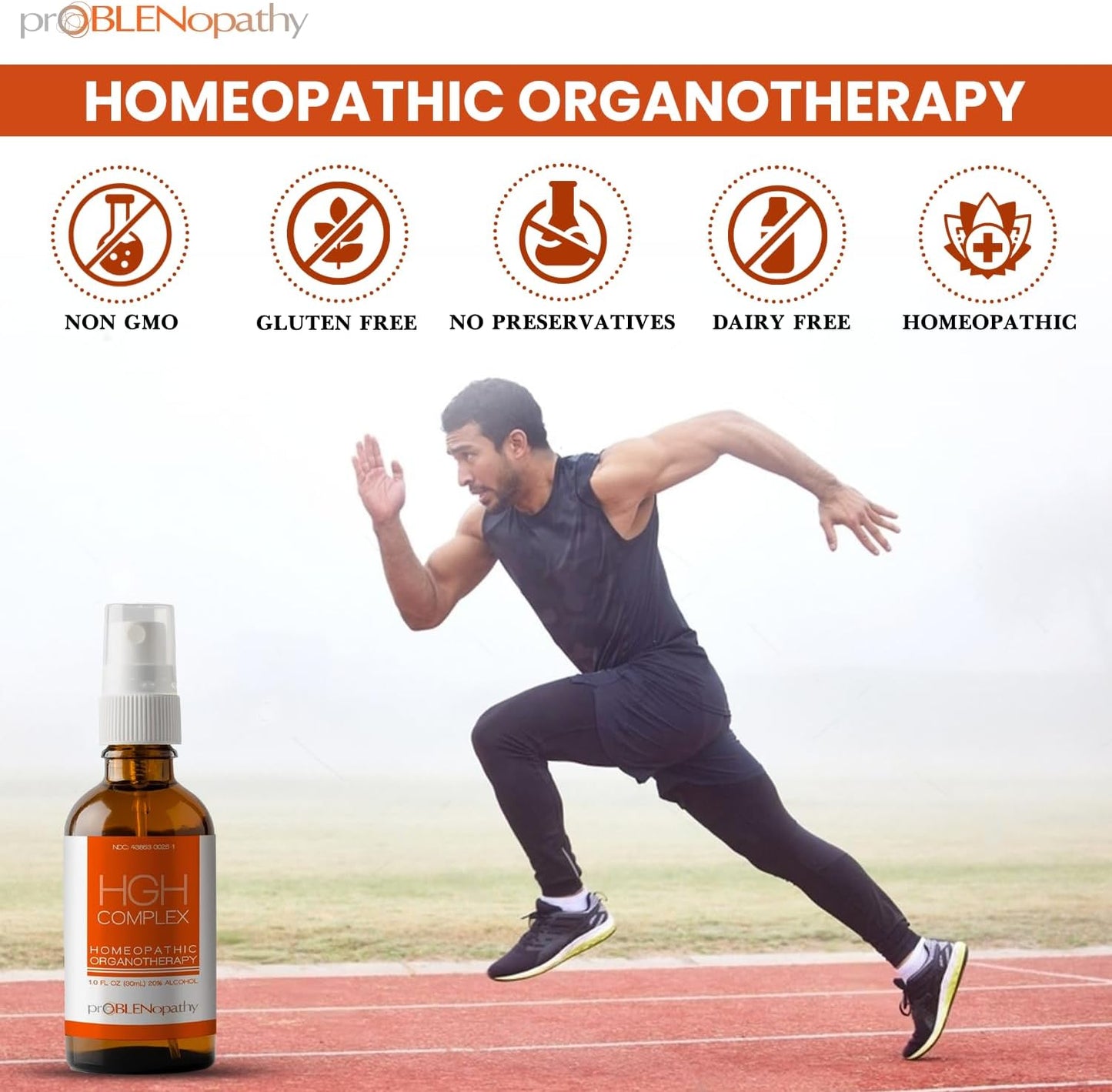 proBLENopathy HGH Liquid Oral Spray - Natural Human Growth Hormone Supplement for Muscle Growth & Recovery - 30 Day Supply - Men & Women - 1 fl oz