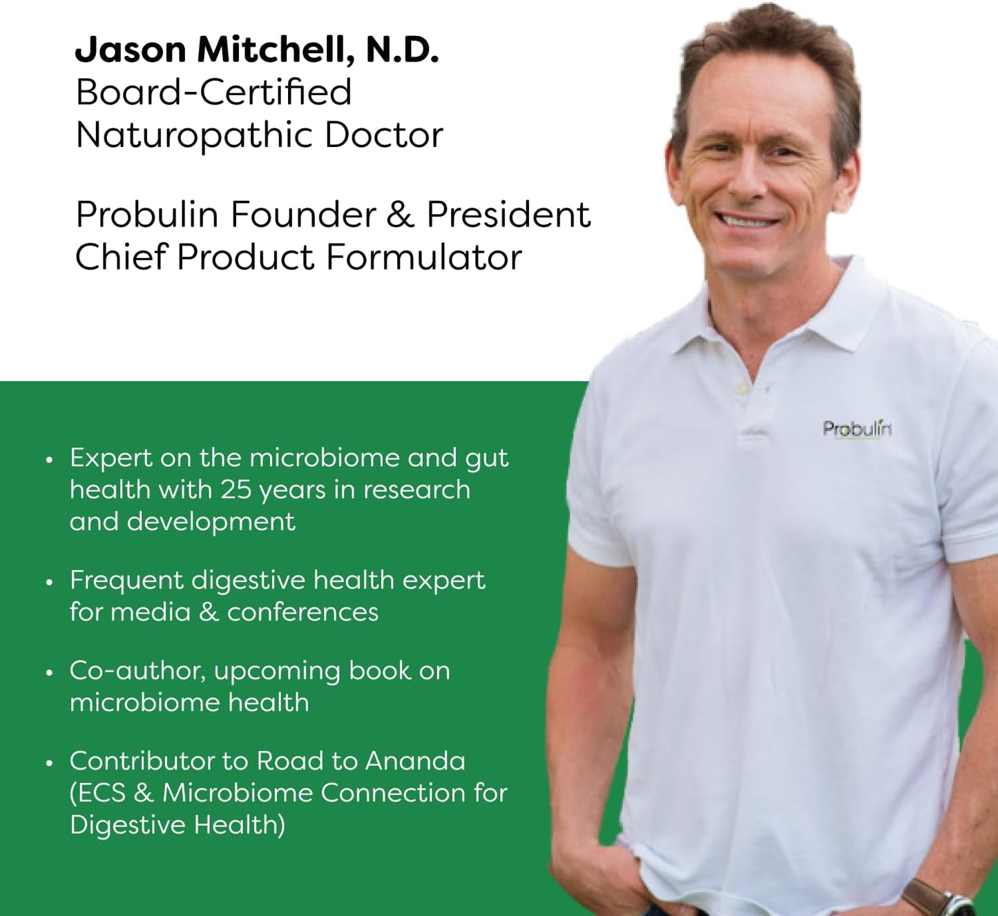 Probulin Colon Support Probiotic Supplement - Daily Gut & Immune Health Capsules for Men & Women - 20 Billion CFU - Vegan - 30 Count Bottle