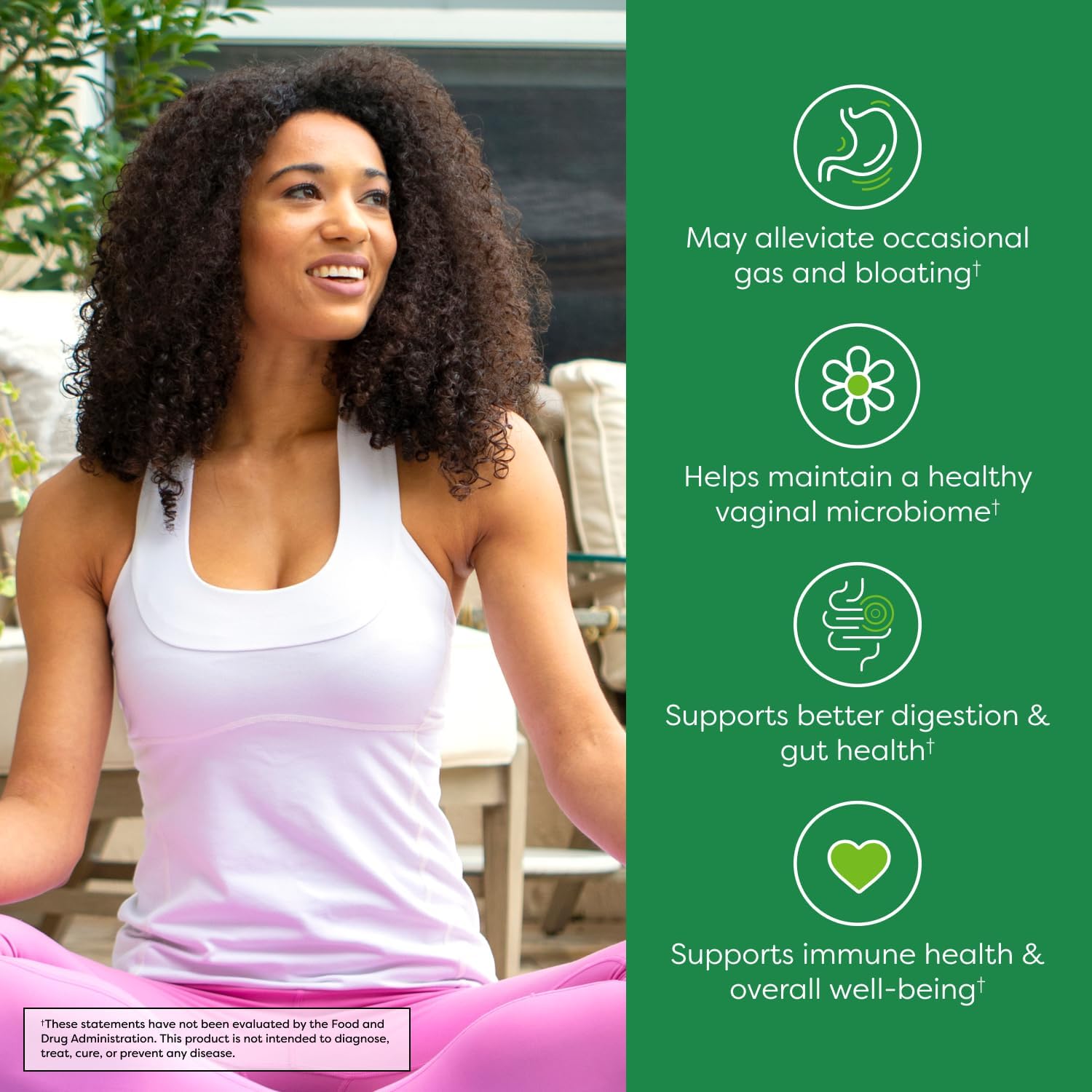 Probulin Women's Health Probiotic with Prebiotic - 20 Billion CFU, 12 Strains - Vaginal, Gut & Immune Support - 30 Vegan Capsules