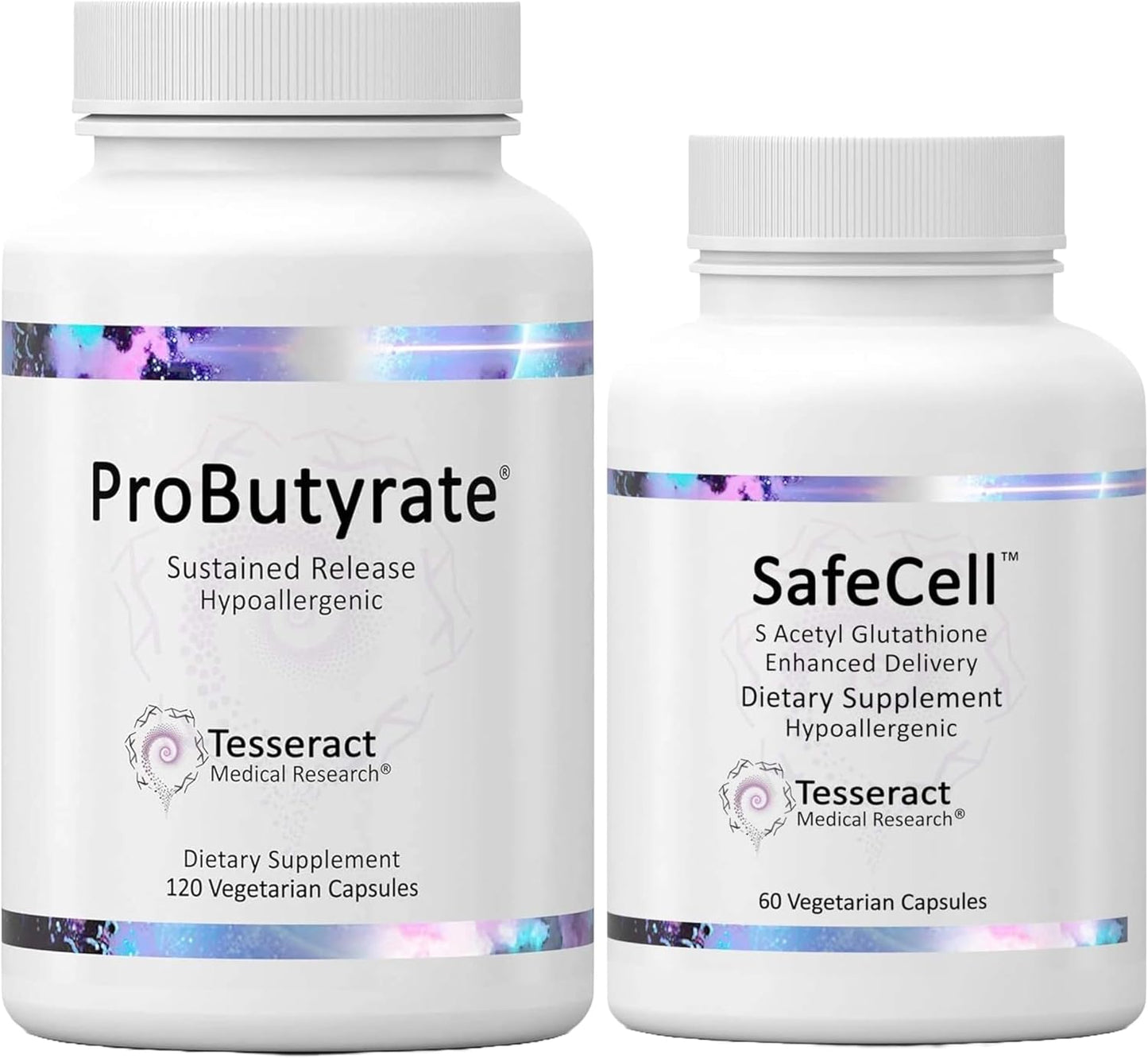 ProButyrate & SafeCell Gut Health Bundle - 600mg + 300mg, 120 + 60 Capsules - Antioxidant & Neuro Support for Gut Microbiome Balance