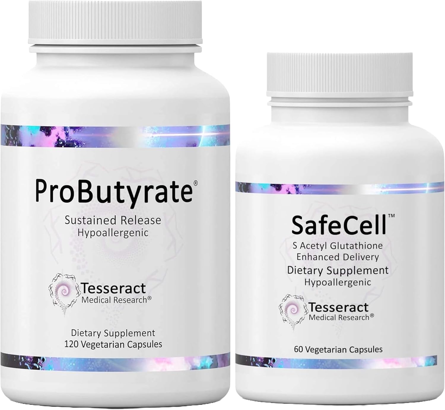 ProButyrate & SafeCell Gut Health Bundle - 600mg + 300mg, 120 + 60 Capsules - Antioxidant & Neuro Support for Gut Microbiome Balance