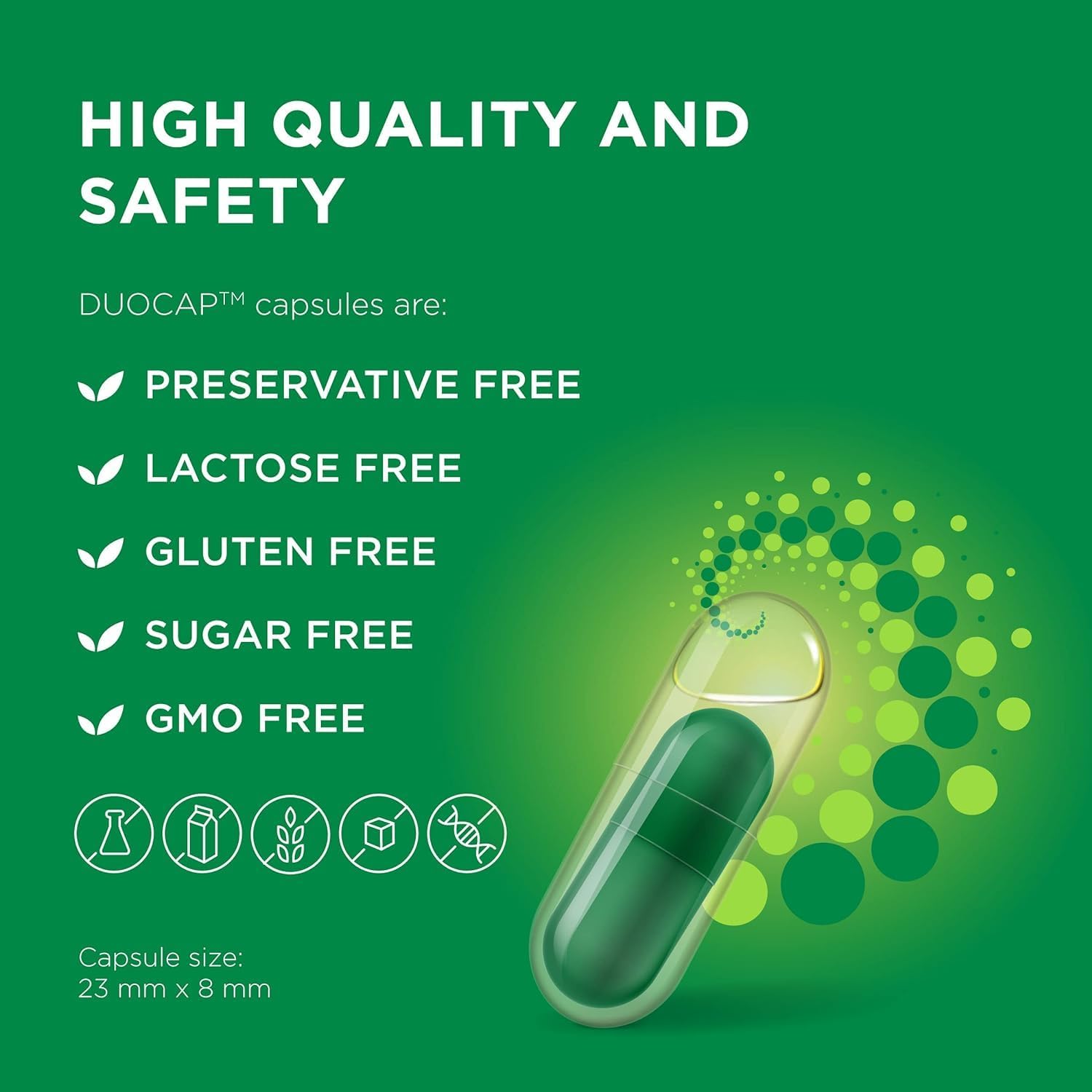 ProCombo - Advanced Synbiotic Blend for Targeted Delivery of Beneficial Bacteria. Double Capsule and Liquid Formula for Quick Results. 3-Pack with Daily Dosage.