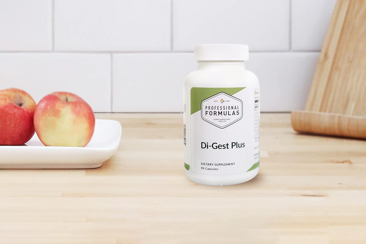 Professional Formulas Di-Gest Plus - Digestive Health Supplement with Betaine, L-Glutamic Acid, Pancreatin, Papain, and Pepsin - 90 Capsules, Hypoallergenic & Gluten-Free