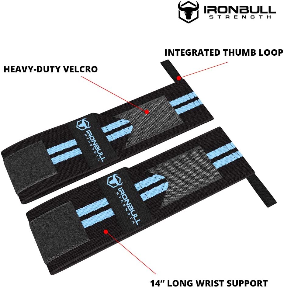 Professional Grade Women's 12" Wrist Wraps with Thumb Loops - Brace for Cross Training, Weightlifting, Powerlifting