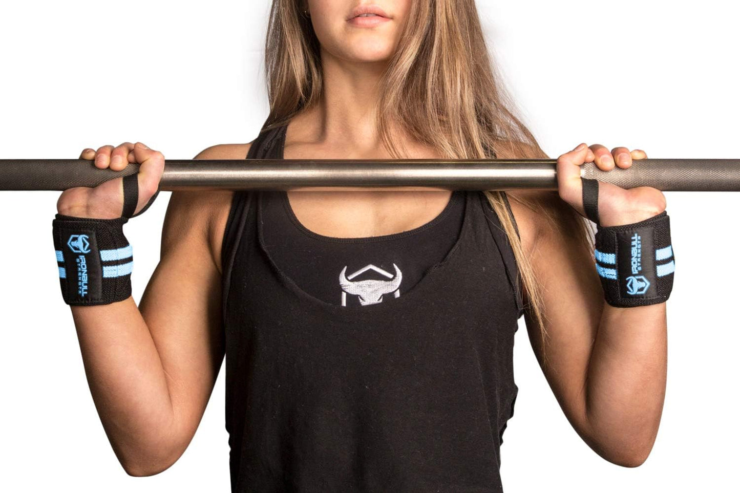 Professional Grade Women's 12" Wrist Wraps with Thumb Loops - Brace for Cross Training, Weightlifting, Powerlifting