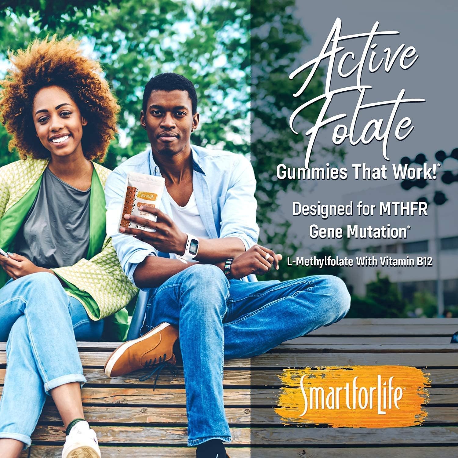 Professional Strength Raspberry Flavored L-Methylfolate Gummies - 15mg - 60 Count - Active Folate 5 MTHFR Support Supplement - Doctor Designed