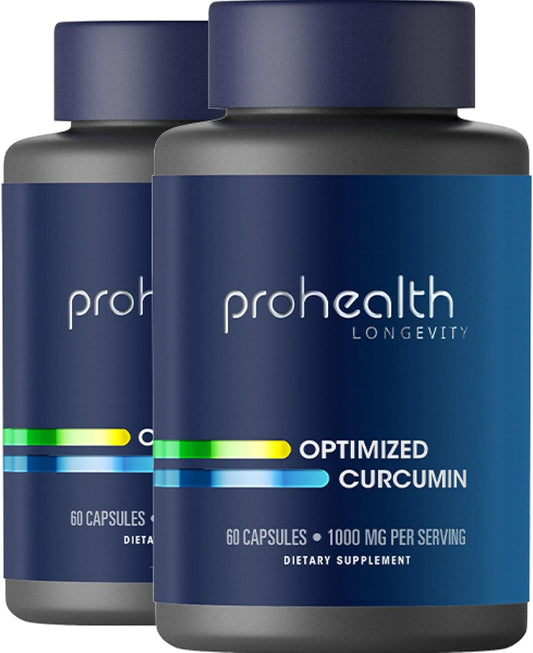 ProHealth Turmeric Curcumin Supplement - 1000mg Longvida Curcumin Extract (2 Pack)