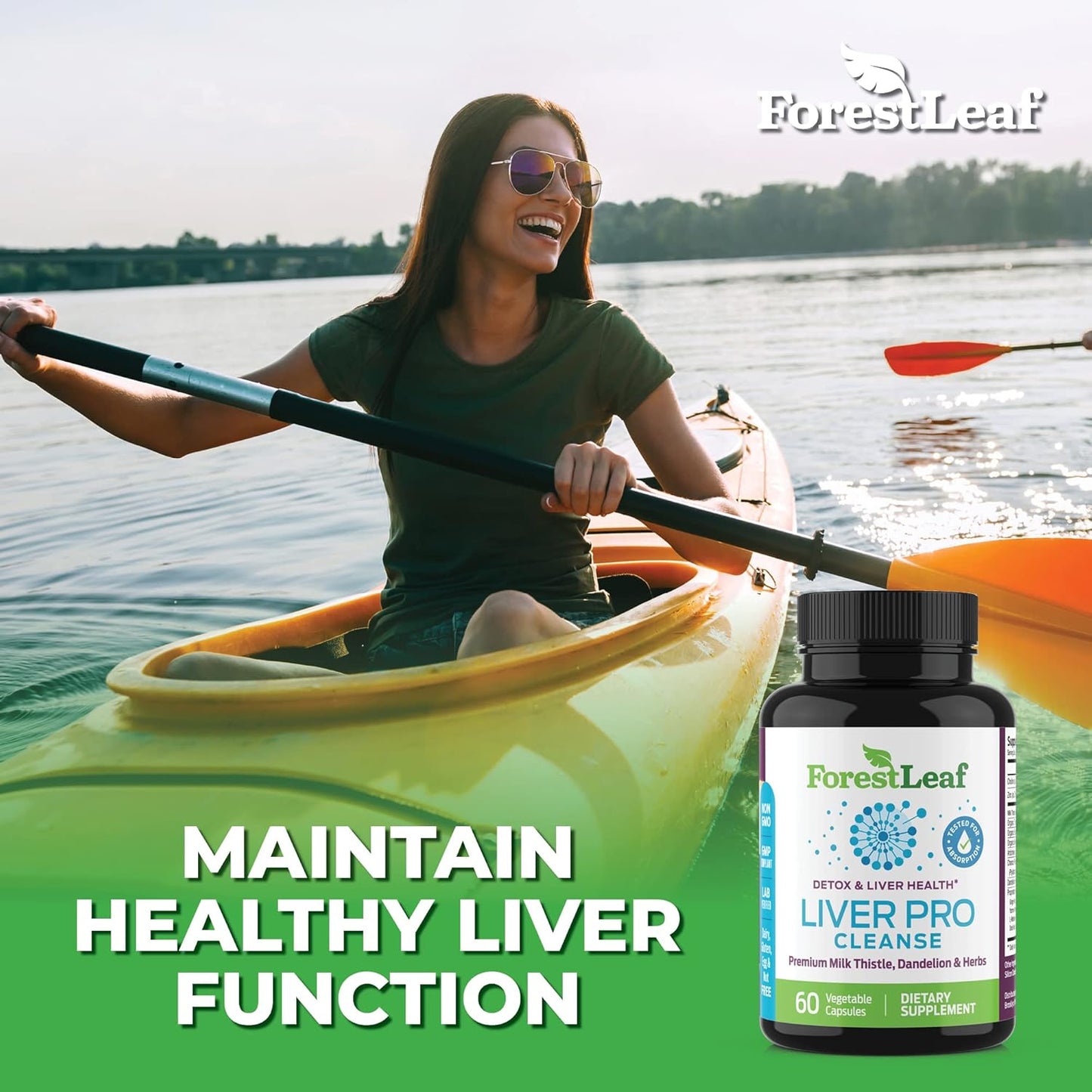 Prohepatic Liver Support Supplement with Milk Thistle & Dandelion Root Extract - 60 Capsules