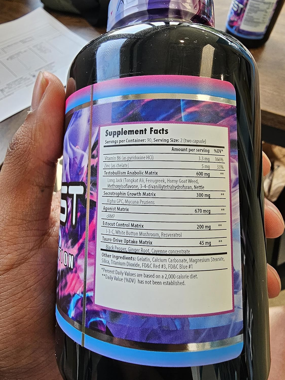 Project AD Tauro Test: Testosterone Support for Increased Muscle Growth and Hormone Powerhouse (90 Servings)