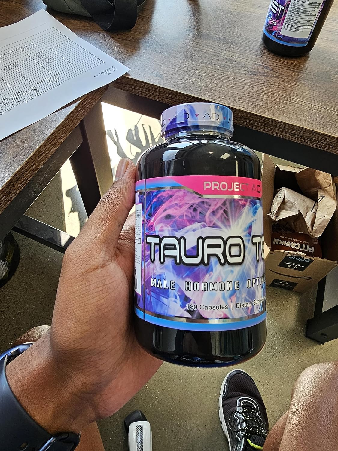 Project AD Tauro Test: Testosterone Support for Increased Muscle Growth and Hormone Powerhouse (90 Servings)