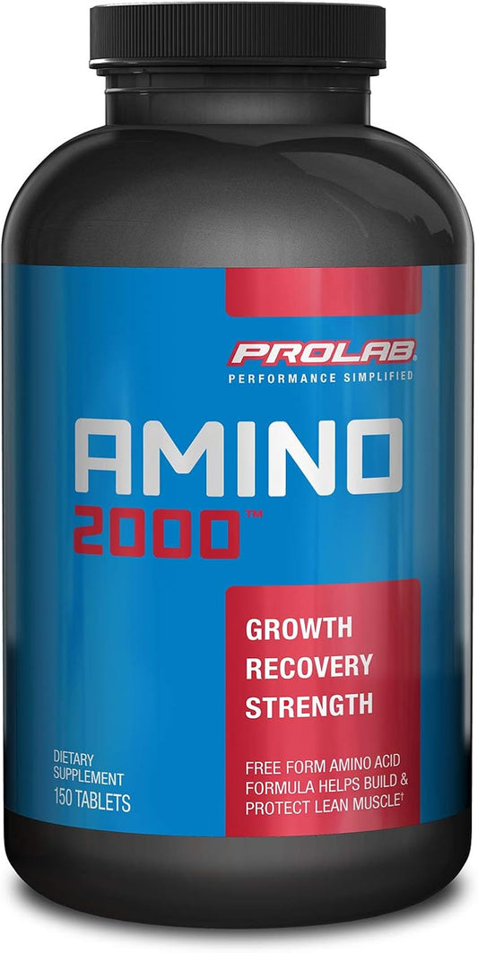 Prolab Amino 2000 Tablets - 150 Count Bottle, Essential Amino Acid Supplement