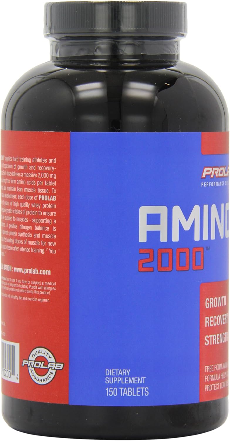 Prolab Amino 2000 Tablets - 150 Count Bottle, Essential Amino Acid Supplement