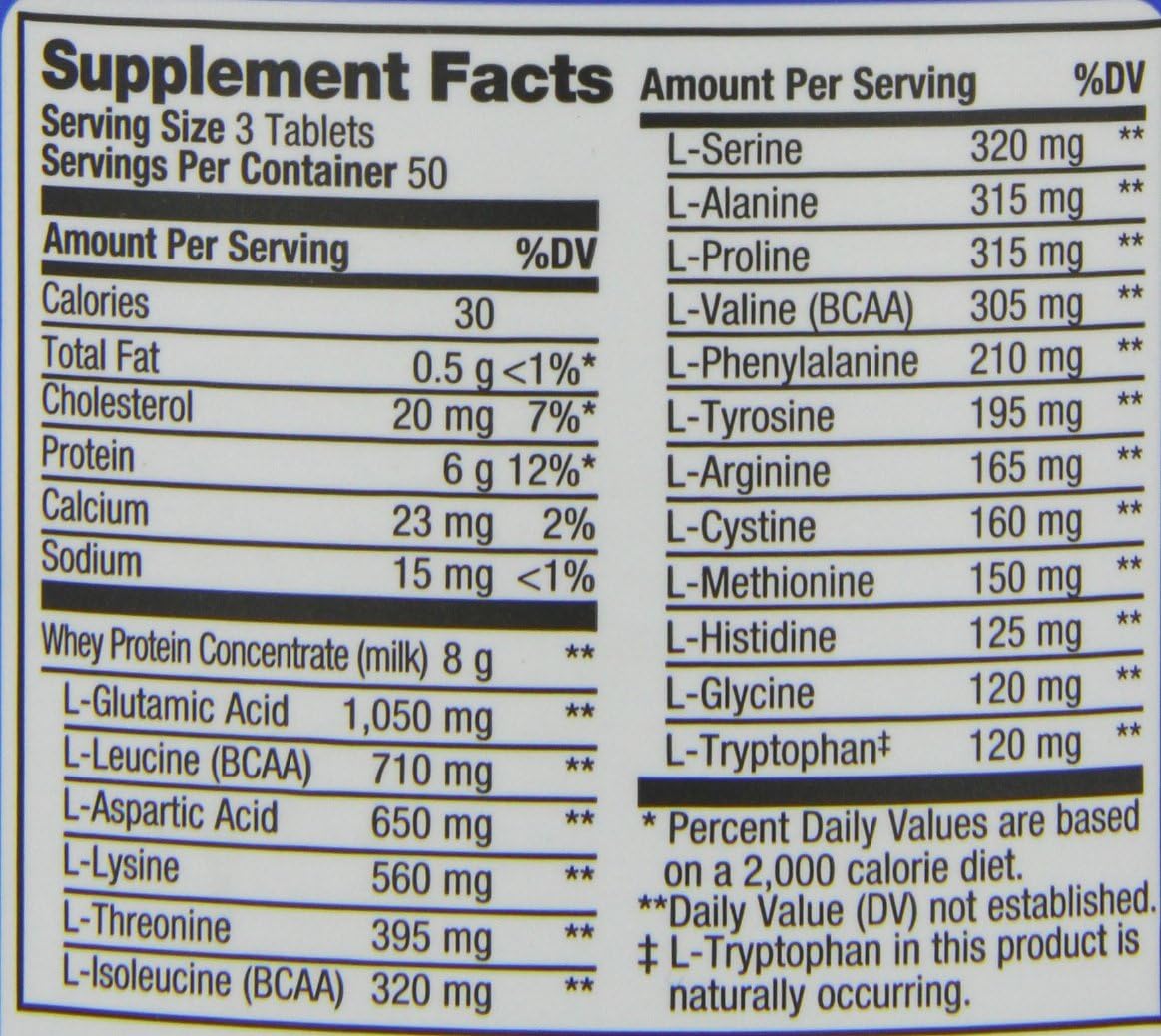 Prolab Amino 2000 Tablets - 150 Count Bottle, Essential Amino Acid Supplement