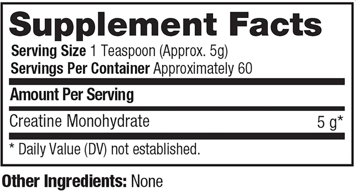 ProLab Creatine Monohydrate Powder - Micronized Sports Nutrition Supplement for Muscle Mass, Strength, and Endurance (300g)