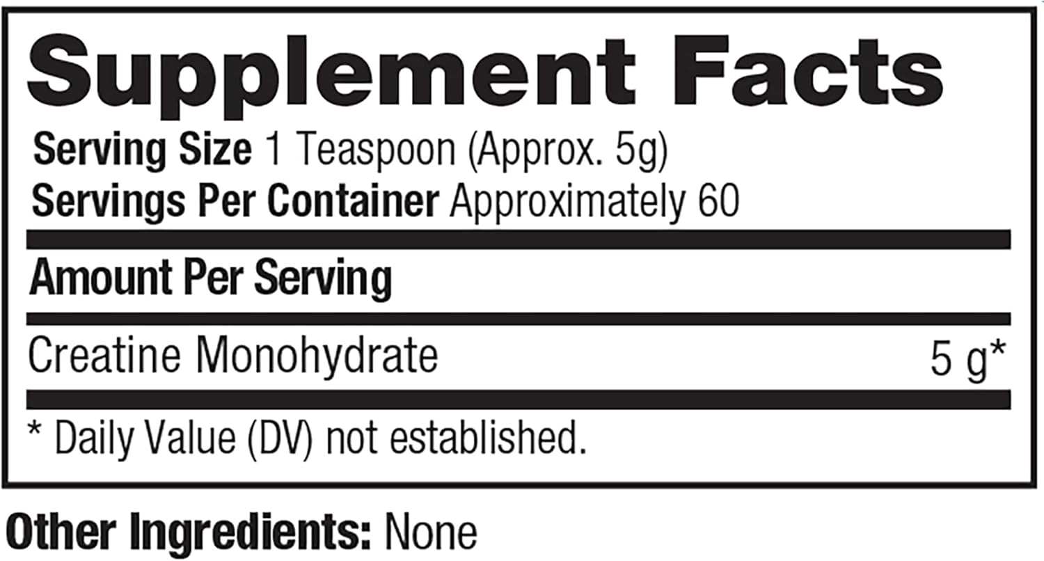 ProLab Creatine Monohydrate Powder - Micronized Sports Nutrition Supplement for Muscle Mass, Strength, and Endurance (300g)