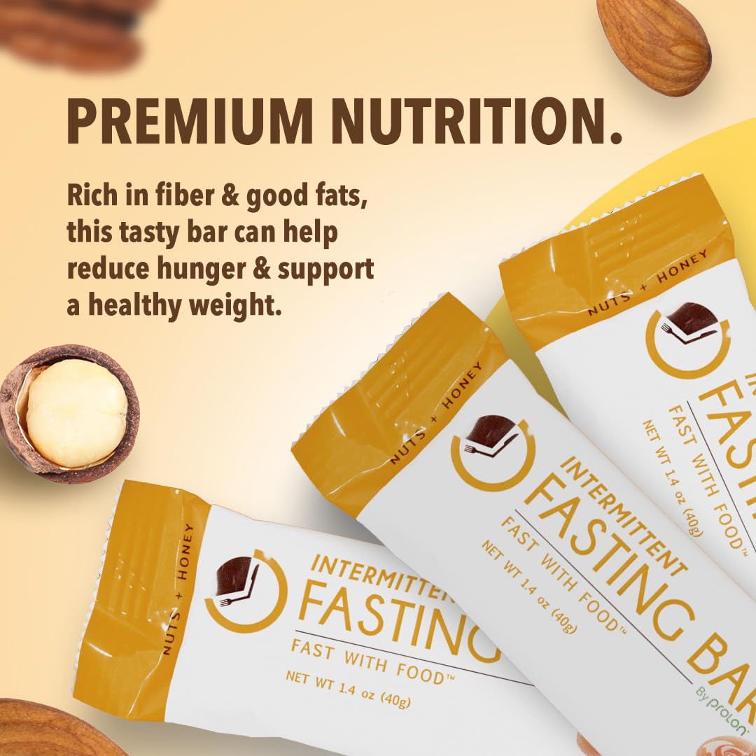 Prolon Fast Bars: Keto, Gluten Free, Dairy Free, Plant Based Protein Bars for Intermittent Fasting (12 Ct)