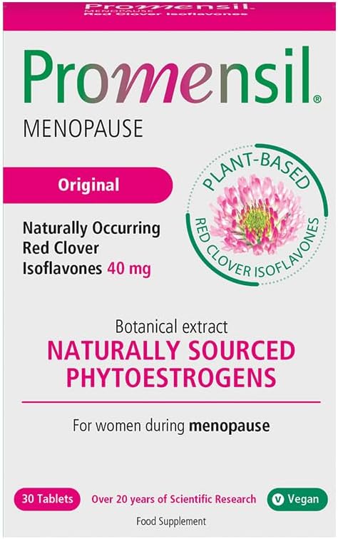 Promensil Red Clover Tablets - Natural Menopause Relief Formula with 30 Tablets