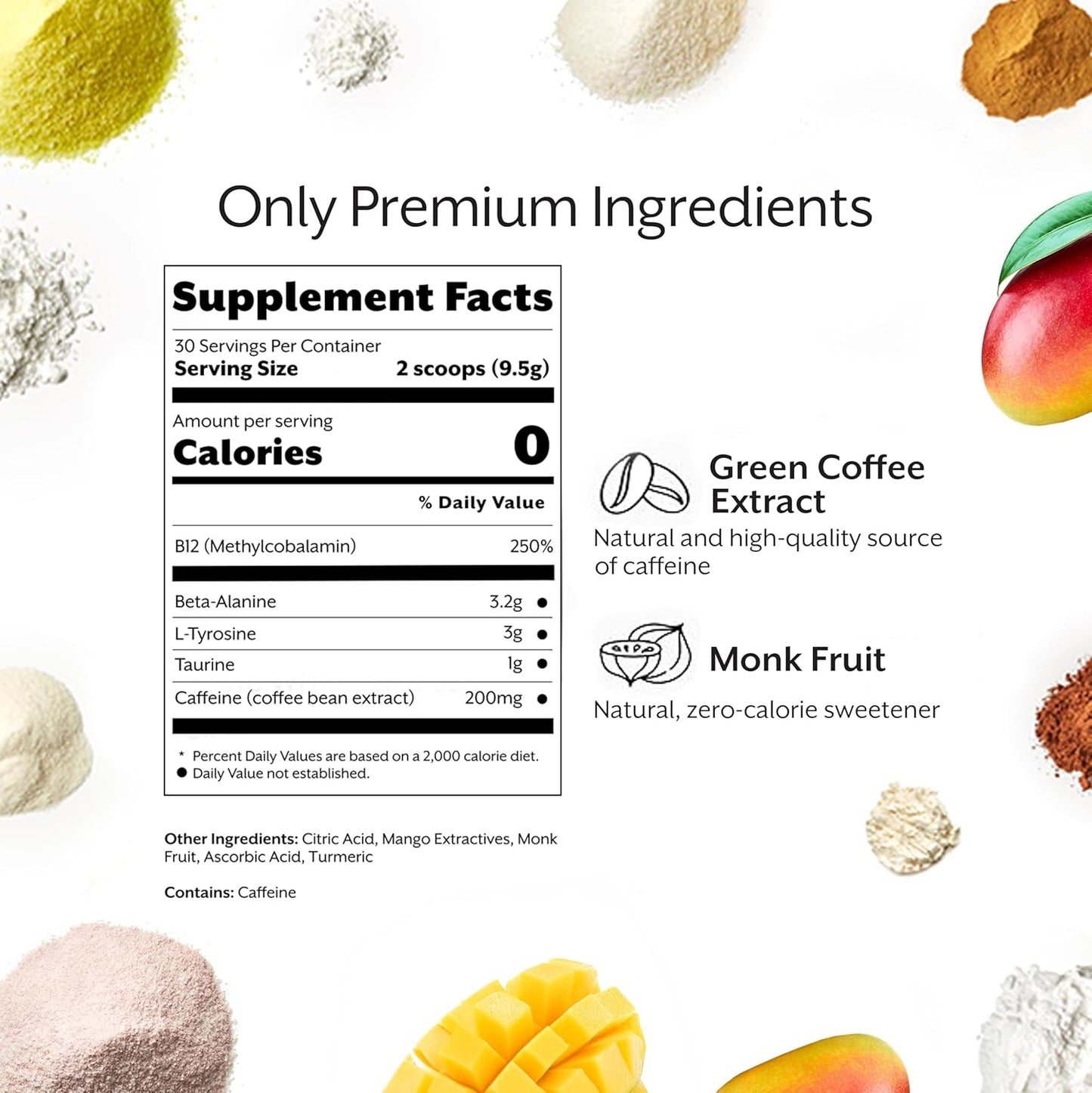 ProMix Nutrition Mango Pre-Workout Powder - 30 Servings