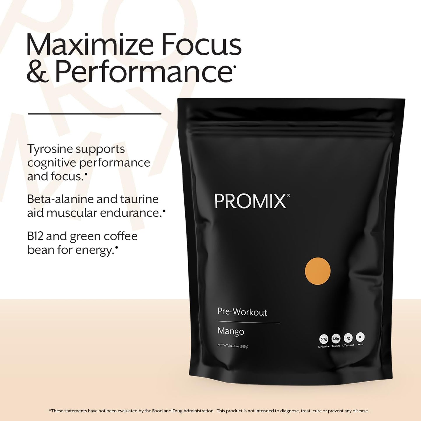 ProMix Nutrition Mango Pre-Workout Powder - 30 Servings
