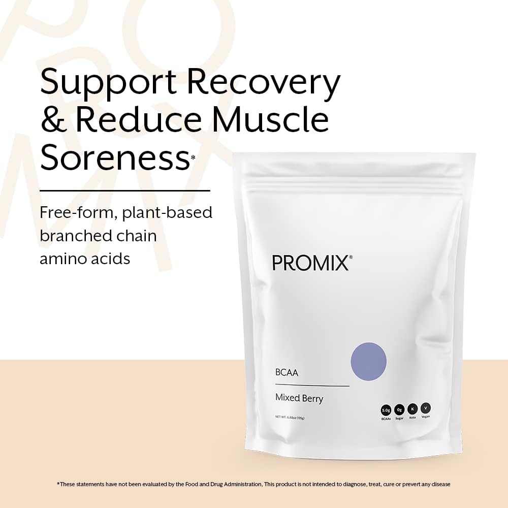 ProMix Nutrition Mixed Berry BCAA Post-Workout Powder - Plant-Based Amino Acids for Muscle Growth & Recovery