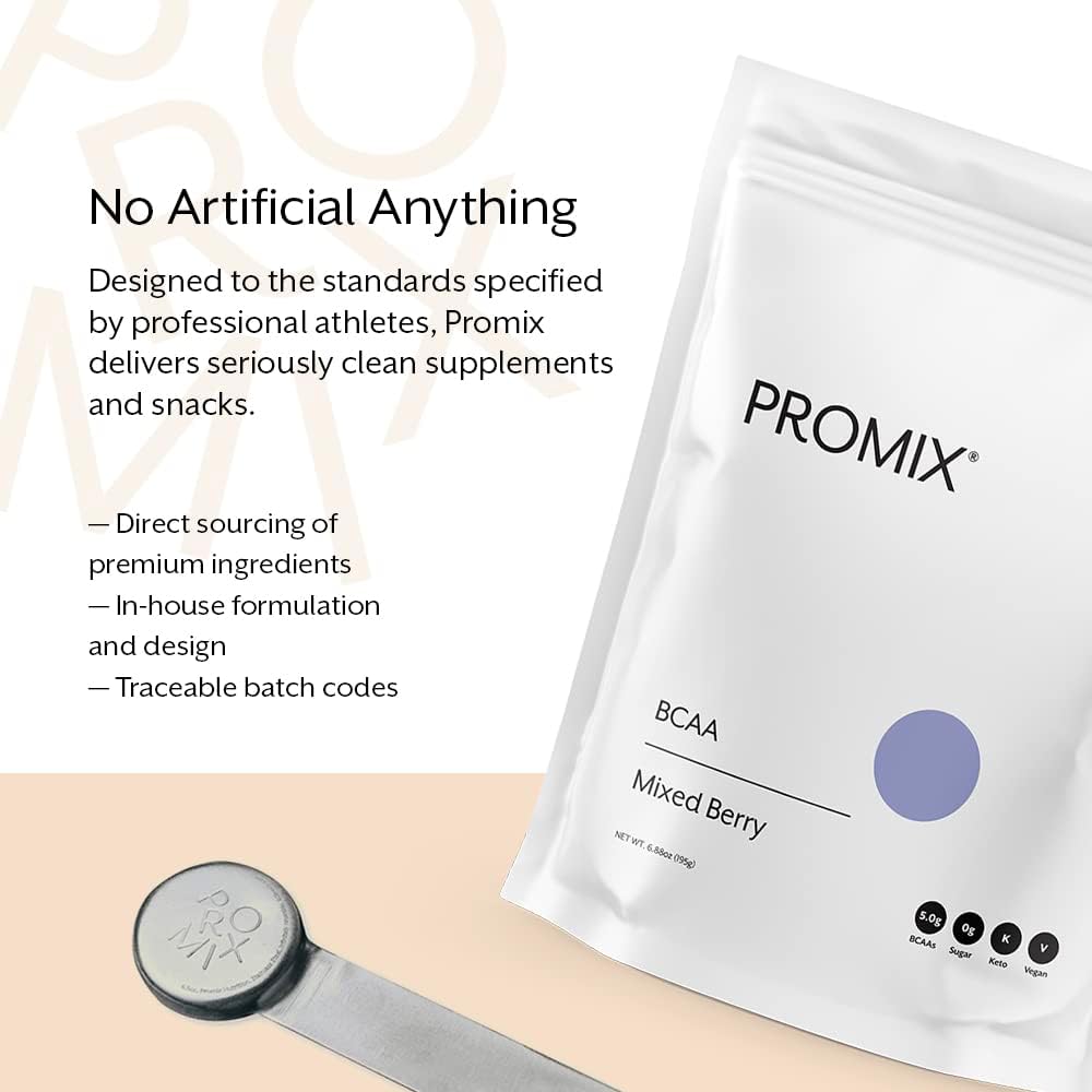 ProMix Nutrition Mixed Berry BCAA Post-Workout Powder - Plant-Based Amino Acids for Muscle Growth & Recovery