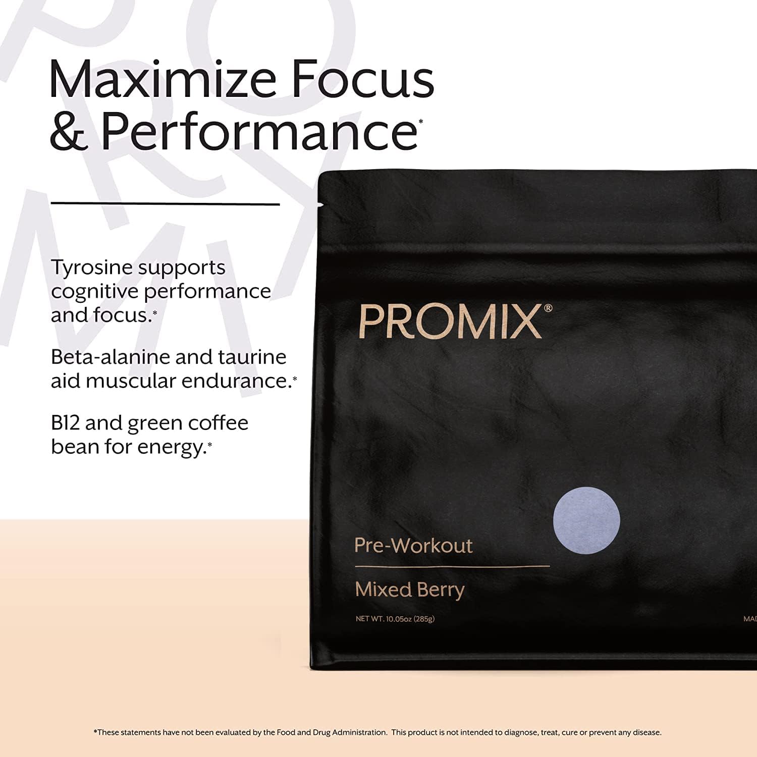 ProMix Nutrition Mixed Berry Pre-Workout Powder - Boost Focus, Muscle Gain, and Energy - Vitamin B12, Caffeine, Beta-Alanine - Gluten & Dairy-Free