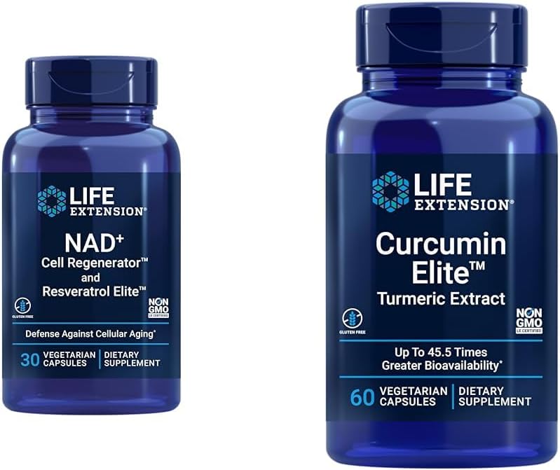Promote Healthy Inflammatory Response with Life Extension NAD+ Cell Regenerator and Resveratrol Elite
