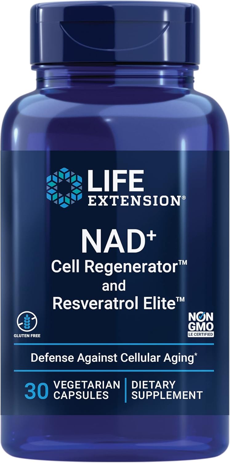 Promote Healthy Inflammatory Response with Life Extension NAD+ Cell Regenerator and Resveratrol Elite