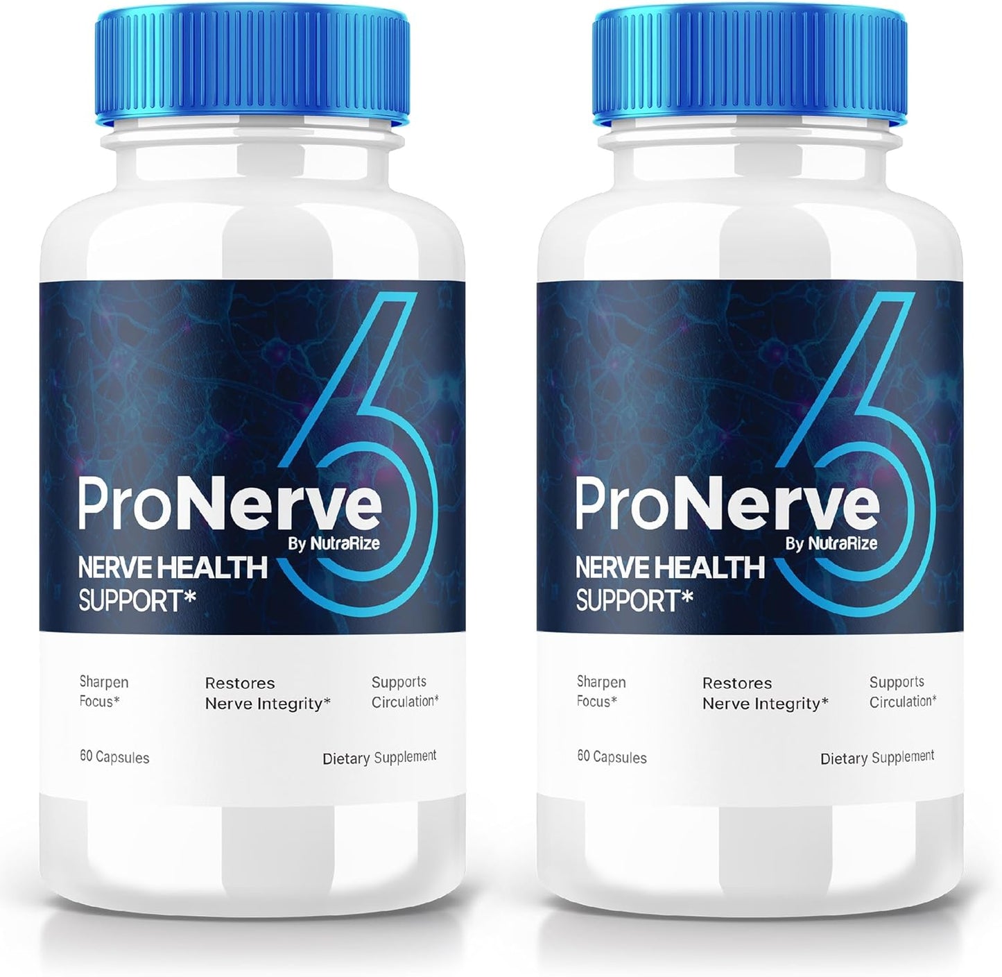 ProNerve6 Neuropathy Support Supplement (2 Pack, 120 Capsules) - NutraRize Nerve Health Formula, Reviews of ProNerve6 Pastillas