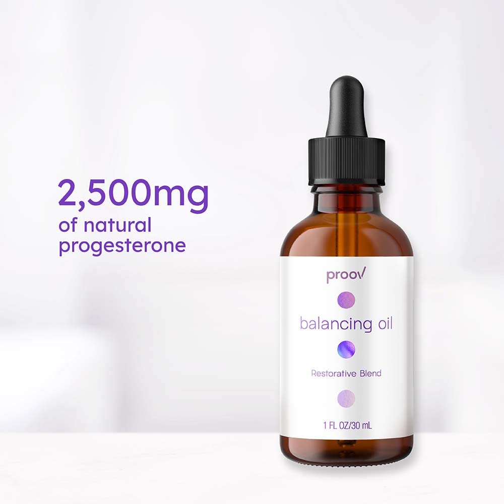 Proov Balancing Oil (Unscented) + Pro and Boost Supplements for Natural Progesterone and Estrogen Balance