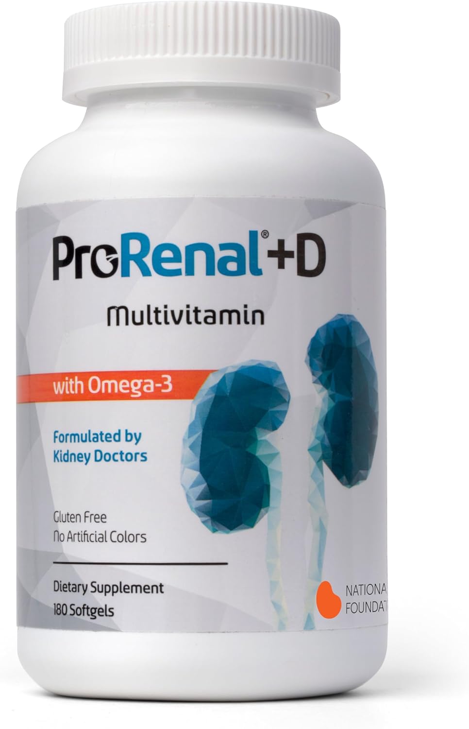 ProRenal+D Kidney Multivitamin with Omega-3 Fish Oil - 90-Day Supply